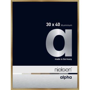 Nielsen Aluminium Bilderrahmen Alpha 30x40 cm brushed amber