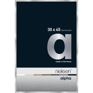 Nielsen Aluminium Bilderrahmen Alpha 30x45 cm silber