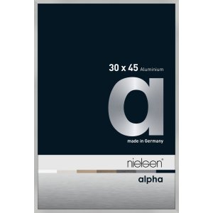 Nielsen Aluminium Bilderrahmen Alpha 30x45 cm silber matt