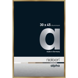 Nielsen Aluminium Bilderrahmen Alpha 30x45 cm brushed amber