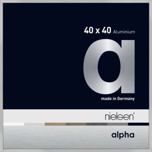 Nielsen Aluminium Bilderrahmen Alpha 40x40 cm silber matt...