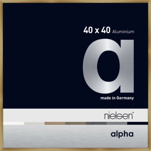 Nielsen Aluminium Bilderrahmen Alpha 40x40 cm brushed amber