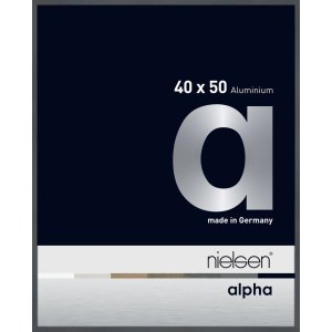 Nielsen Aluminium Bilderrahmen Alpha 40x50 cm dunkelgrau...