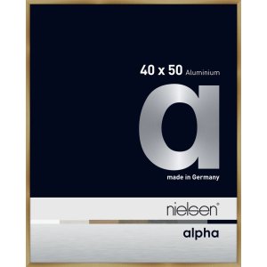 Nielsen Aluminium Bilderrahmen Alpha 40x50 cm brushed amber