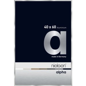 Nielsen Aluminium Bilderrahmen Alpha 40x60 cm silber