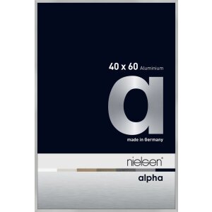 Nielsen Aluminium Bilderrahmen Alpha 40x60 cm silber matt