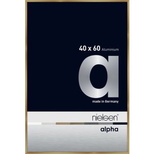 Nielsen Aluminium Bilderrahmen Alpha 40x60 cm brushed amber