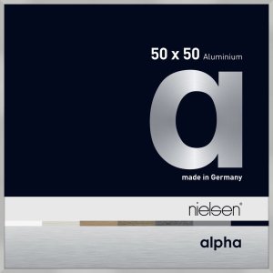 Nielsen Aluminium Bilderrahmen Alpha 50x50 cm silber matt