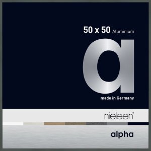 Nielsen Aluminium Bilderrahmen Alpha 50x50 cm platin