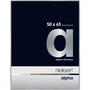 Nielsen Aluminium Bilderrahmen Alpha 50x65 cm silber matt