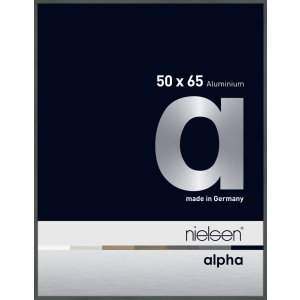 Nielsen Aluminium Bilderrahmen Alpha 50x65 cm platin