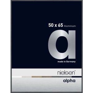 Nielsen Aluminium Bilderrahmen Alpha 50x65 cm dunkelgrau...