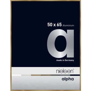 Nielsen Aluminium Bilderrahmen Alpha 50x65 cm brushed amber