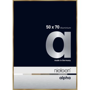 Nielsen Aluminium Bilderrahmen Alpha 50x70 cm brushed amber