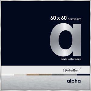 Nielsen Aluminium Bilderrahmen Alpha 60x60 cm silber