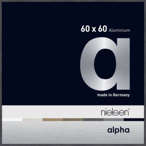 Nielsen Aluminium Bilderrahmen Alpha 60x60 cm grau