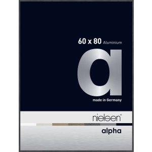 Nielsen Aluminium Bilderrahmen Alpha 60x80 cm grau