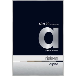 Nielsen Aluminium Bilderrahmen Alpha 60x90 cm silber matt