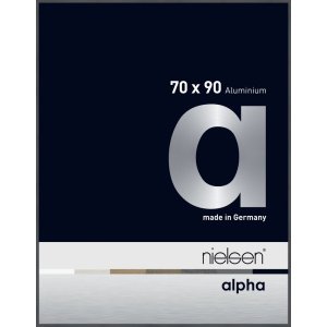 Nielsen Aluminium Bilderrahmen Alpha 70x90 cm dunkelgrau...