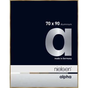 Nielsen Aluminium Bilderrahmen Alpha 70x90 cm brushed amber