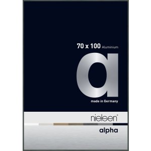 Nielsen Aluminium Bilderrahmen Alpha 70x100 cm platin