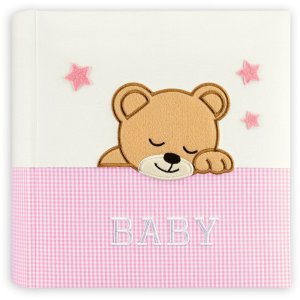 ZEP Babyalbum Elisa rosa 32x32 cm 60 weiße Seiten