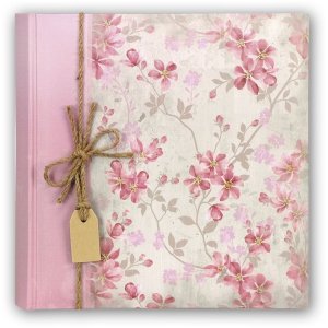 ZEP Fotoalbum Garden 32x32 cm Rosa Florales Design 100...