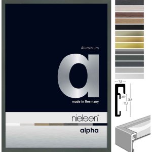 Nielsen Aluminium Bilderrahmen Alpha Normalglas Eloxiert...