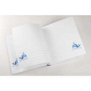 Walther Babyalbum Sam 28x30,5 cm blau 50 weiße Seiten