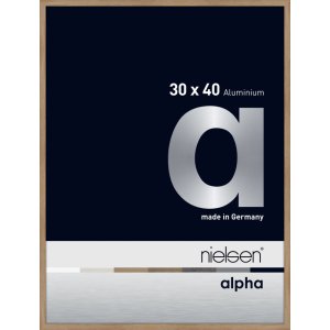 Nielsen Aluminium Bilderrahmen Alpha TCSC 30x40 cm eiche