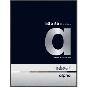 Nielsen Aluminium Bilderrahmen Alpha TCSC 50x65 cm grau