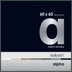 Nielsen Aluminium Bilderrahmen Alpha TCSC 60x60 cm platin