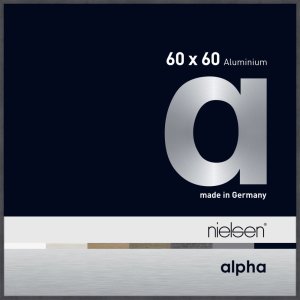 Nielsen Aluminium Bilderrahmen Alpha TCSC 60x60 cm grau