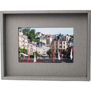 HNFD Passepartout Bilderrahmen 10x15 cm grau zum...