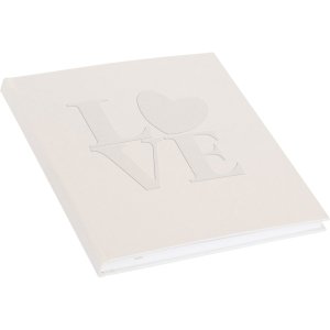 Goldbuch Gästebuch White Love 23x25 cm 176 Seiten