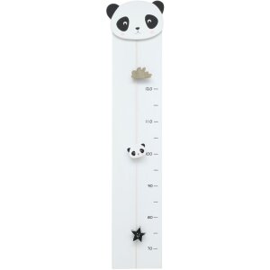 Wachstumsmesser in weiß mit Panda 17x81 cm