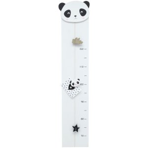 Wachstumsmesser in weiß mit Panda 17x81 cm