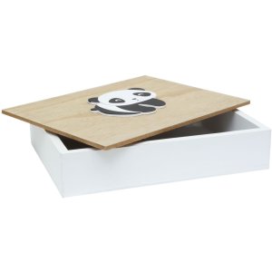 Deknudt Holz-Fotobox Panda 16,2x21,2x5 cm