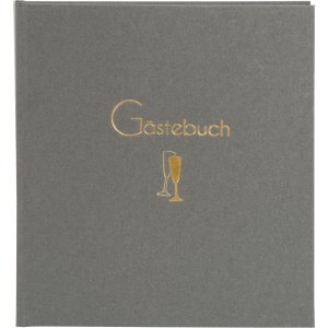 Goldbuch Gästebuch Cheers 23x25 cm 176 weiße...