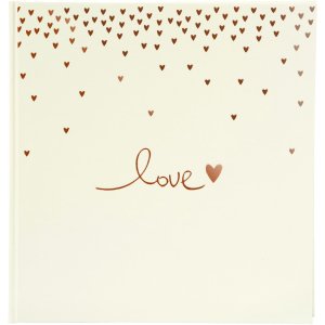 Goldbuch Hochzeitsalbum Raining Hearts pfirsich 30x31 cm...