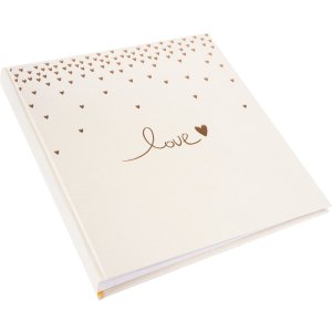 Goldbuch Hochzeitsalbum Raining Hearts pfirsich 30x31 cm...