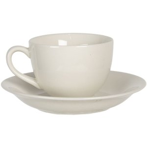 Kaffeetasse mit Untertasse Ø 15x7 cm - 0.2L...