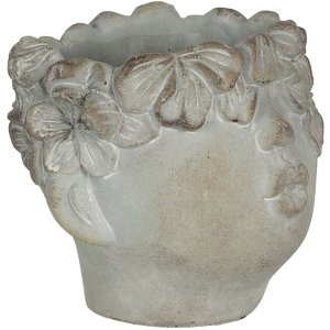 Blumentopf 16x15x13 cm grau 6TE0314