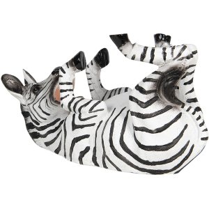 Clayre & Eef Flaschenhalter Zebra Polyresin schwarz...