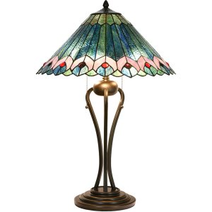 LumiLamp 5LL-5391 Tiffany Tischlampe Ø 48x73 cm...