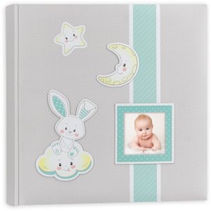 ZEP Babyalbum Fred blau 24x24 cm 40 weiße Seiten