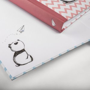 Walther Babyalbum Little Panda blau 50 Seiten 28x30,5 cm