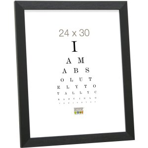 Kunststoffrahmen S41VH2 schwarz 30x40 cm Antireflexglas