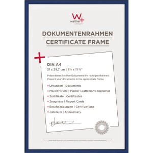 Walther NEW LIFESTYLE Kunststoffrahmen 21x29,7cm DIN A4 Blau