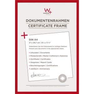 Walther Kunststoffrahmen NEW LIFESTYLE 21x29,7 cm DIN A4 rot